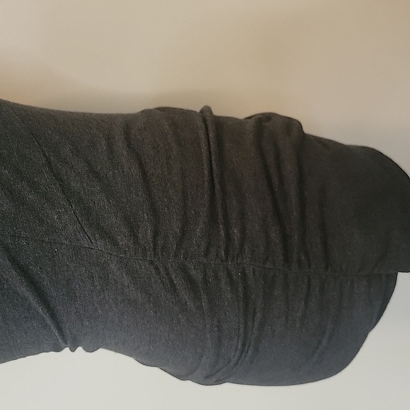 Express, Size S, Dark Gray Short Sleeved, Ruched Side Shirt, EUC - Picture 5 of 7